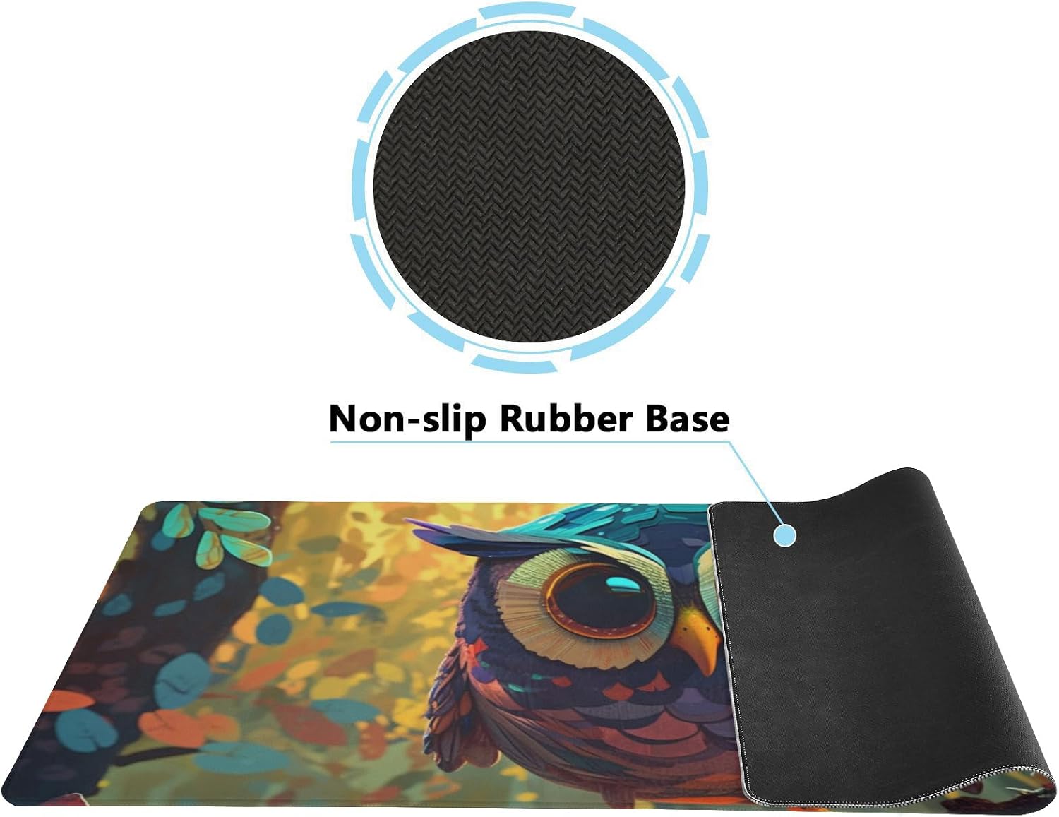 XL Colorful Butterfly Desk Pad - Non-Slip Mouse Pad for Home & Office - Gaming Keyboard Mat - 31.5 X 11.8 Inch Extended Computer Desk Pad Protector
