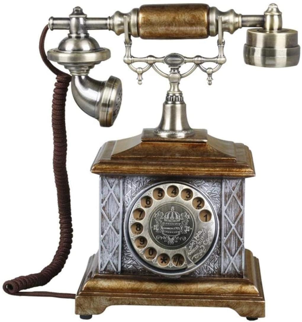 WDSOPK Classic European Retro Landline Telephone European Style Telephone Landline Home Fixed Retro Telephone Style Vintage Old Fashion Retro Telephone