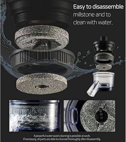 Miniatura 6 de Homemill Millstone 5 en 1 amoladora mezcladora extractor exprimidor sin cuchilla sin tornillo 220 V 270 W