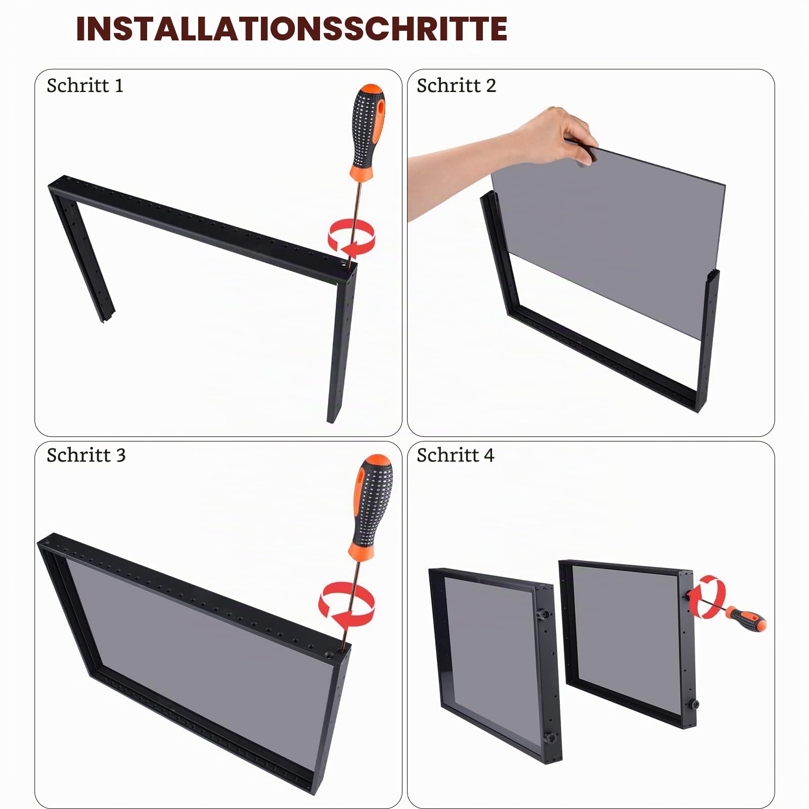 GeeekPi DeskPi RackMate T1 Plus, 8U 10 Zoll Serverschrank, 260 mm Tiefes Mini-Rack mit Regalboden & Blindplatte, für NAS, AV- & Netzwerktechnik (Schwarz)