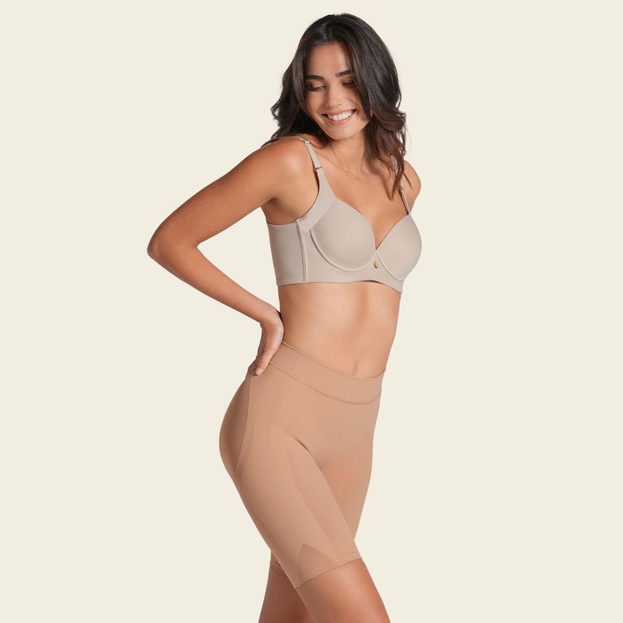 Leonisa Well-Rounded Invisible Butt Lifter Shaper Short Body Modellante Donna