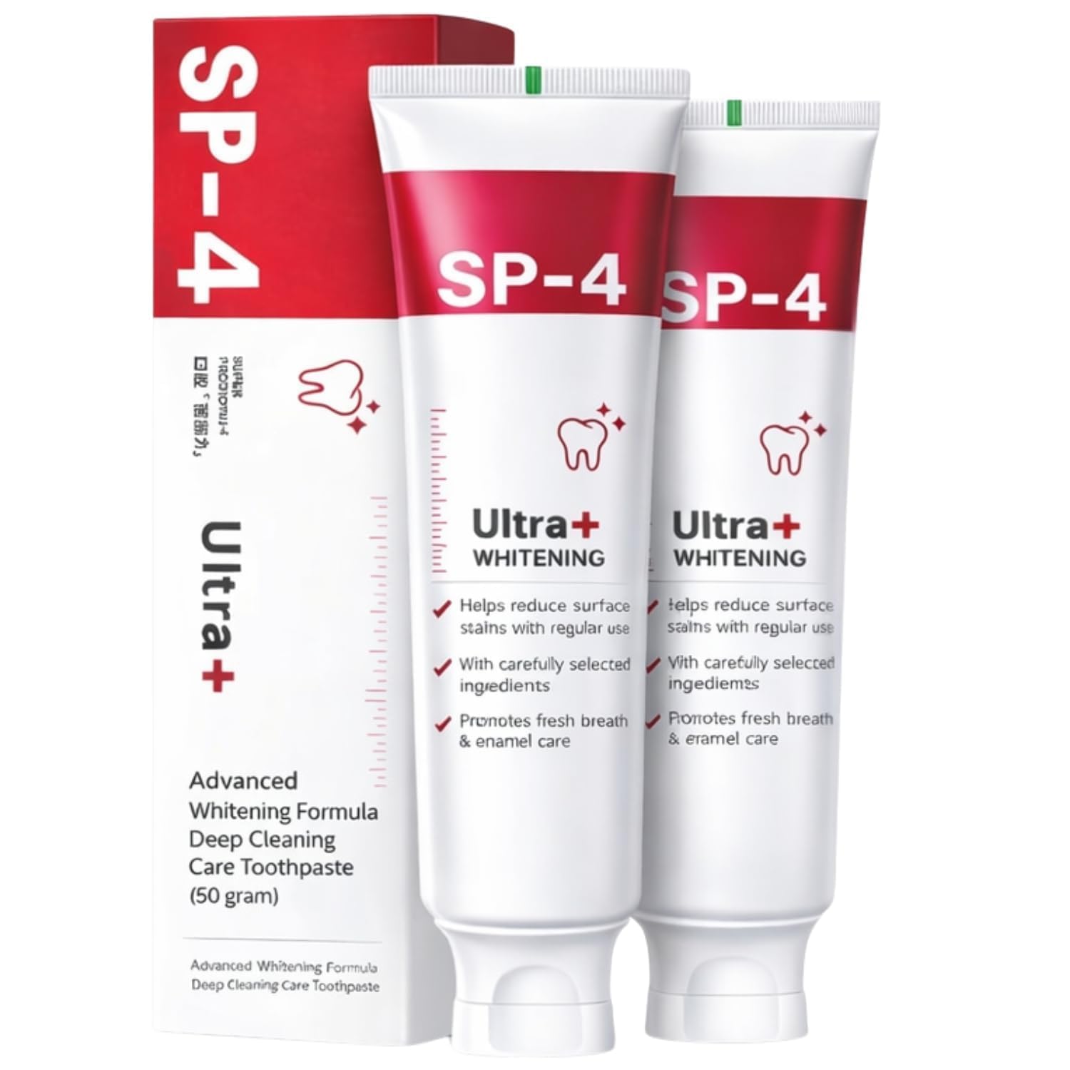 DR STO SP-4 Ultra+ Whitening Toothpaste | Oral Care | Fresh Breath & Teeth Whitening | (Pack of 2)-image-48