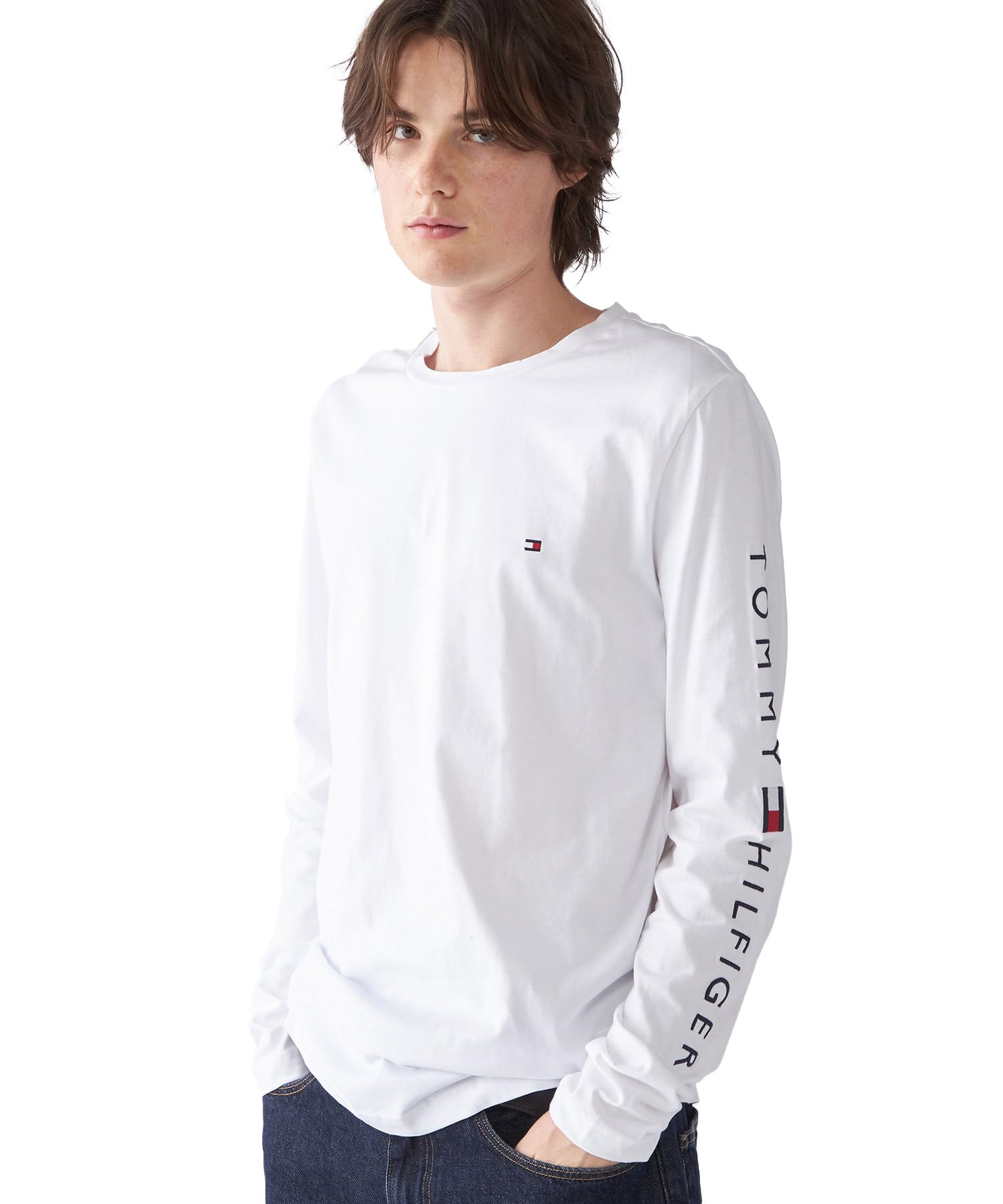 Sponsored Ad – Men’s Tommy Logo Cotton Long Sleeve Top