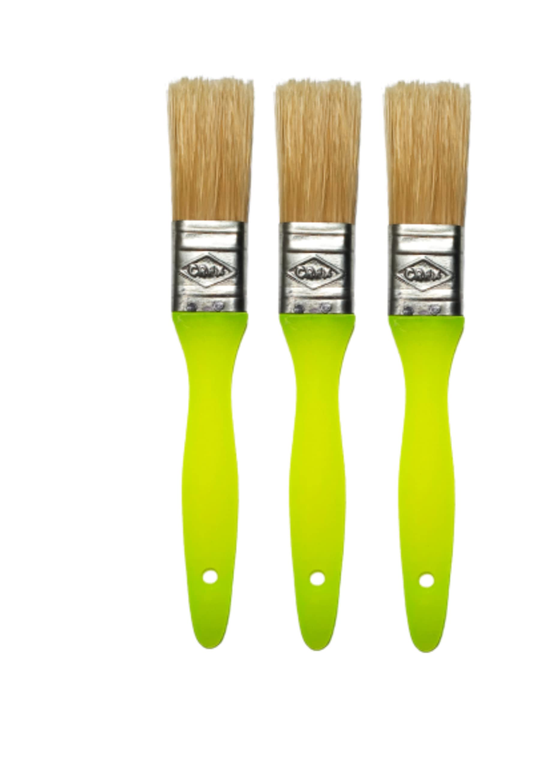 Crex SS Corners & Edges Dust Multipurpose 1" inch Small Cleaning Brush with Handle, Synthetic Hair Bristle Brushes, Set of 3-Pieces, 25mm-picture-12