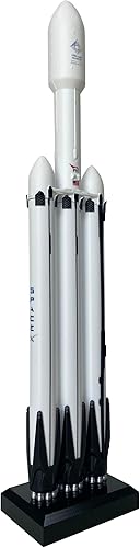 Miniatura 4 de Space X Falcon Heavy 1/233 Modelo de cohete fundido a troquel