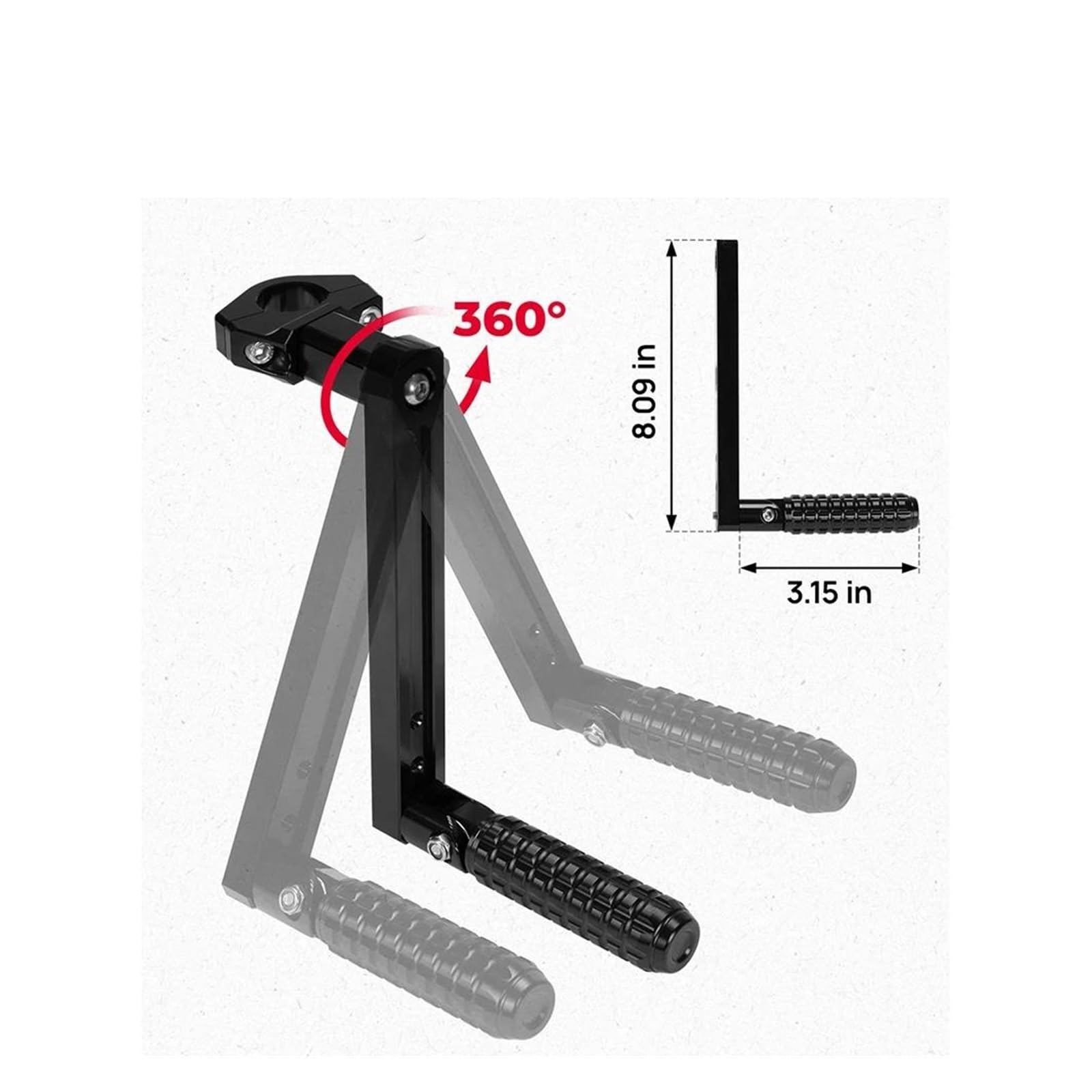 Reposapiés De Carretera Plegables Y Giratorios Aluminio CNC para Motocicleta, Abrazadera Universal 22-32 Mm para R&EBEL 300 CMX300