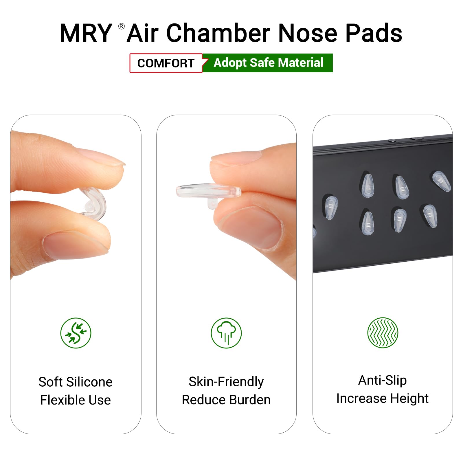 Mryok 2 works Replacement Nosepiece Nosepad for Oakley Fuller OX3227 Eyeglass - Image 3