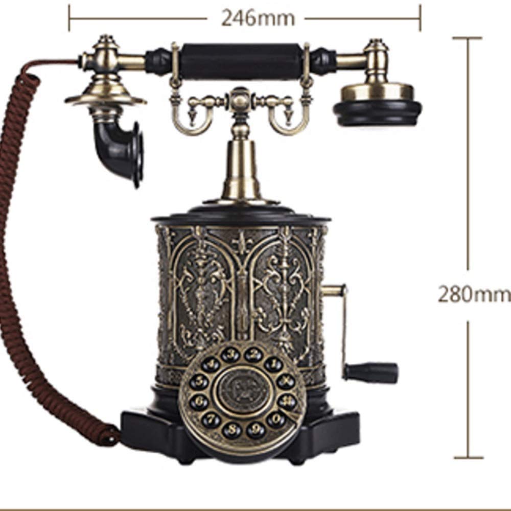 Telefon stacjonarny w stylu retro do domu, szkoły i biura. Telefon stacjonarny w stylu retro, stacjonarny telefon retro. Klasyczny europejski telefon naziemny w stylu retro. Nadaje się do dekoracji b