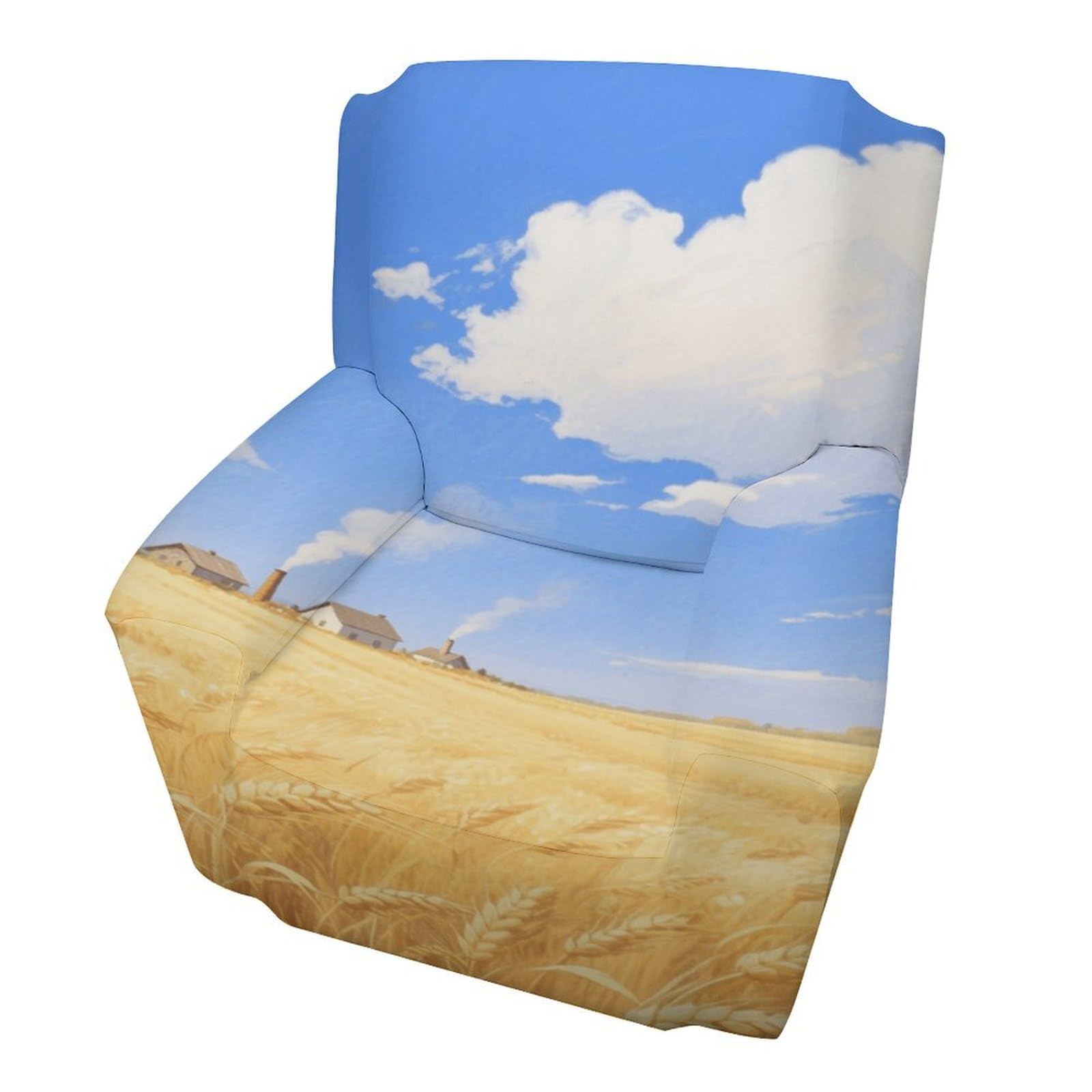 Fekiloot Style Golden Wheat Fields In Autumn Couch Cover Sofa Cover Sofa Slipcover