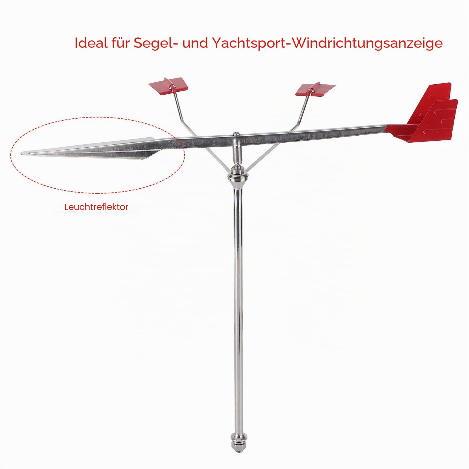 Windfahne Marine Wetterfahne Windrichtungsanzeige 304 Edelstahl Kompatibel Yacht und Boot Segeln