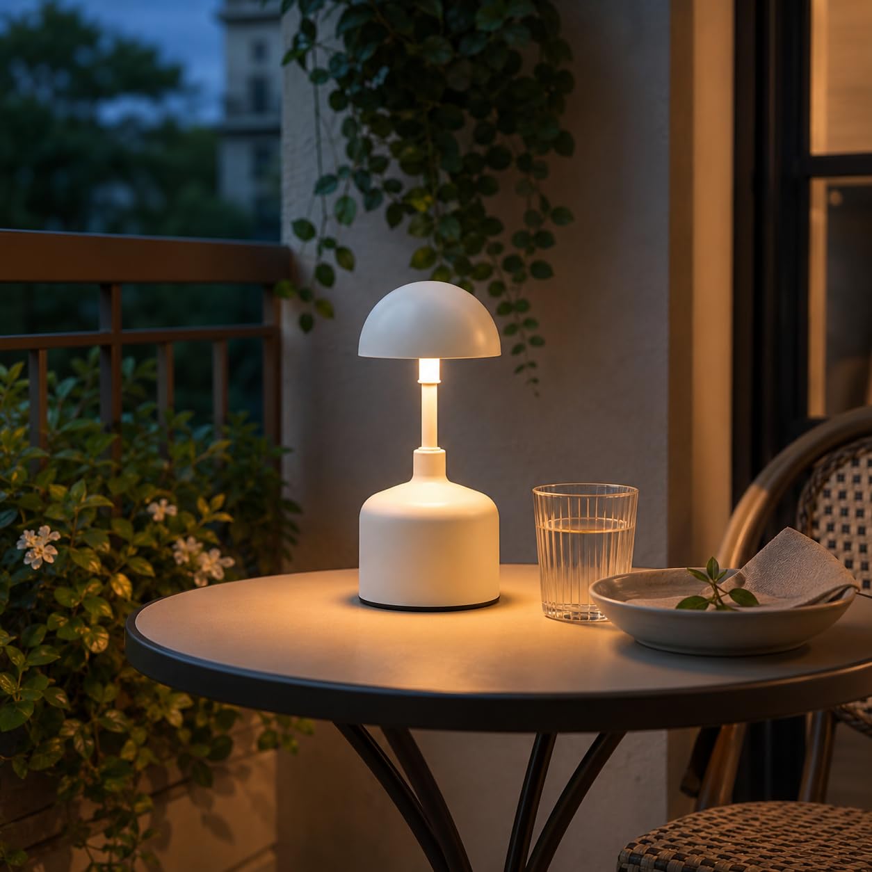 JHY DESIGN 3 lampade da tavolo senza colore regolabile gruppo di 2 ricaricabili a LED per il controllo del tocco filo ristoranti letto, Tabl caffè (Beige)