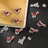 Jexine 240 Pcs Cardinal Pin Sets Funeral Favors Bulk Celebration of Life Favors Include 80 Cardinal Pins, 80 Memorial Cards, 80 Gift Bags Those We Love Do Not Go Away Funeral Gifts for Guests(Classic)