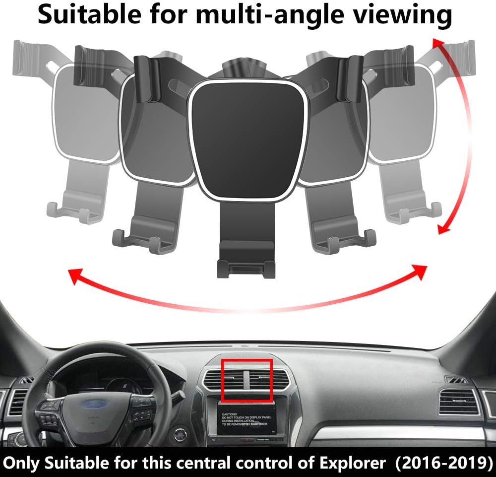 Car Phone Holder for Ford Explorer 2016 2017 2018 2019 Auto Accessories Navigation Bracket Interior Decoration Mobile Cell Phone Mount