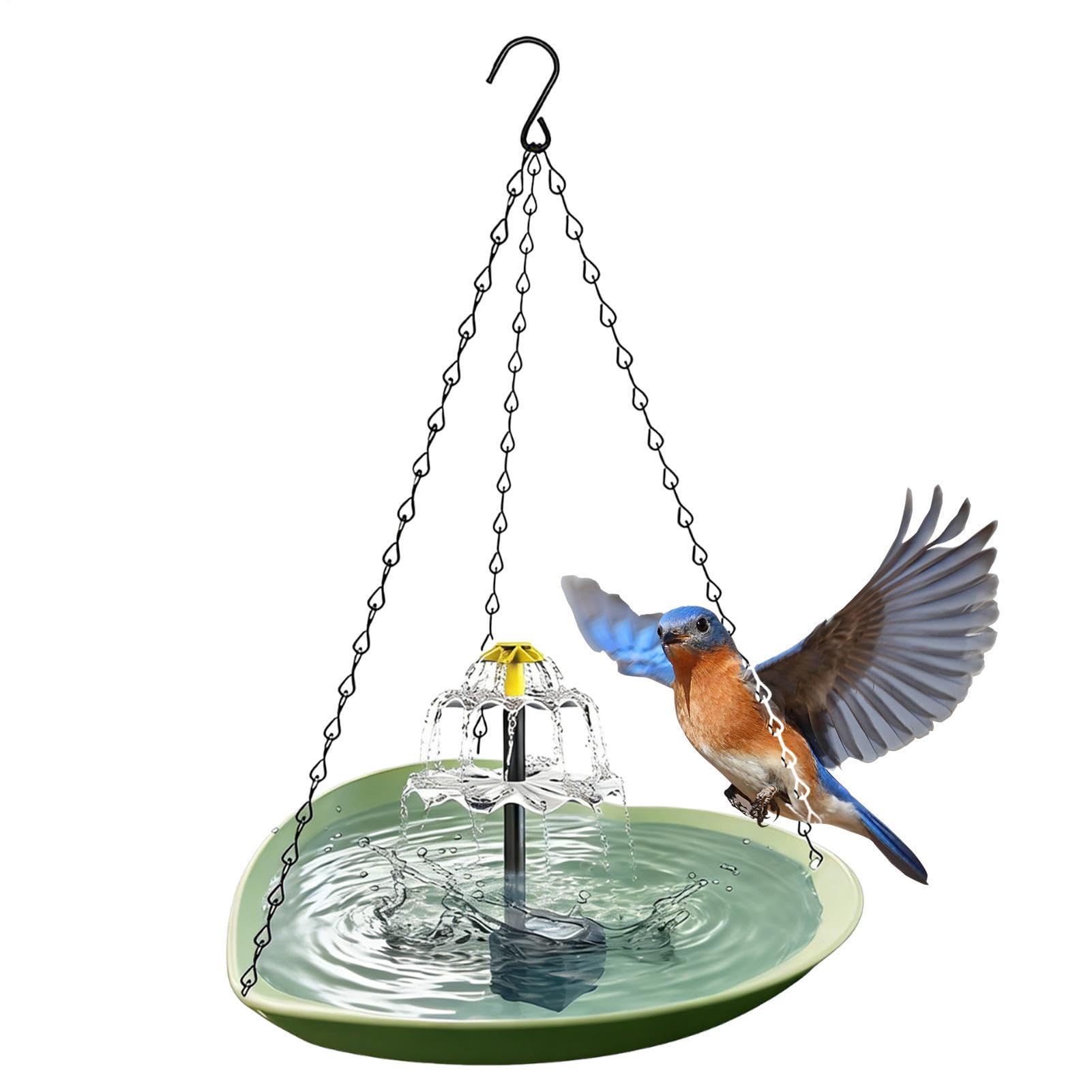 Baignoires pour oiseaux d'extérieur Forme cœur, résistant aux intempéries | Fontaine solaire pour bain d'oiseau Jardin, Bassin, Extérieur, Patio, Perruches,