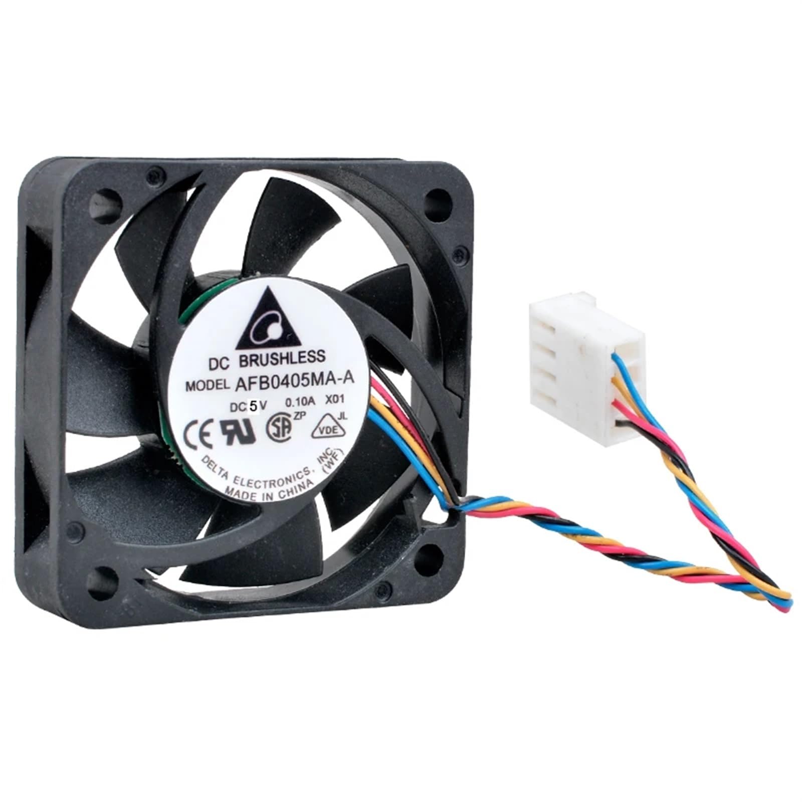 AFB0405MA-A Ventola da 4 cm 40 mm 40x40x10 mm 4010 DC5V 0,10 A con cuscinetto a sfere Ventola di raffreddamento silenziosa pwm a 4 fili for custodia di piccole dimensioni