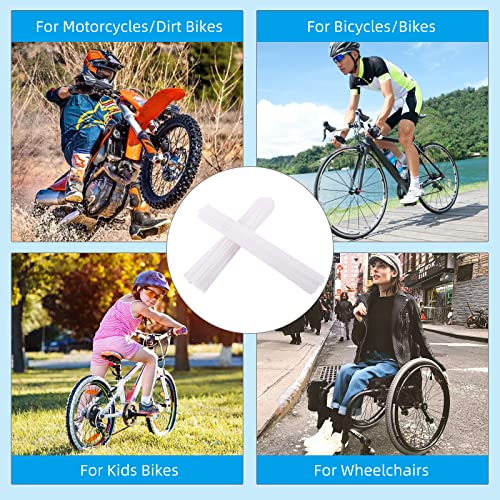 Image of Spoke Skins Spoke Covers: 8-21 inch Rims Protector & Decoration for Dirt Bike | Bike | Bicycle | Wheelchair | Motorcycle - 72Pcs