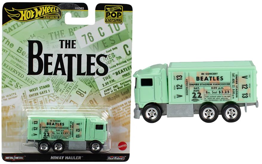 Hot Wheels Beatles Cars Yellow Submarine Pop Culture Premium