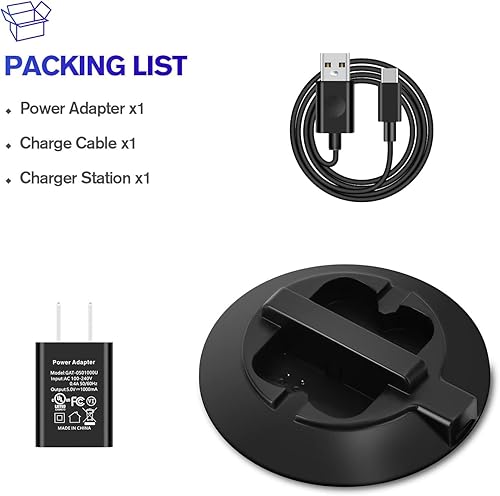 Miniatura 6 de OLAIKE Estación de carga de batería con adaptador de corriente de 5 V 1 A para timbre de puerta de anillo 234, cámara de foco y cámara Stick Up Cam