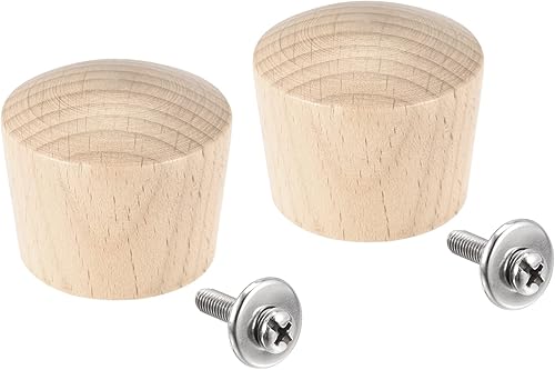 MECCANIXITY Pomo universal para tapa de olla, perilla de repuesto de madera de 1.614 x 1.339in para tapa de olla, paquete de 2 disponible en Yaxa Peru