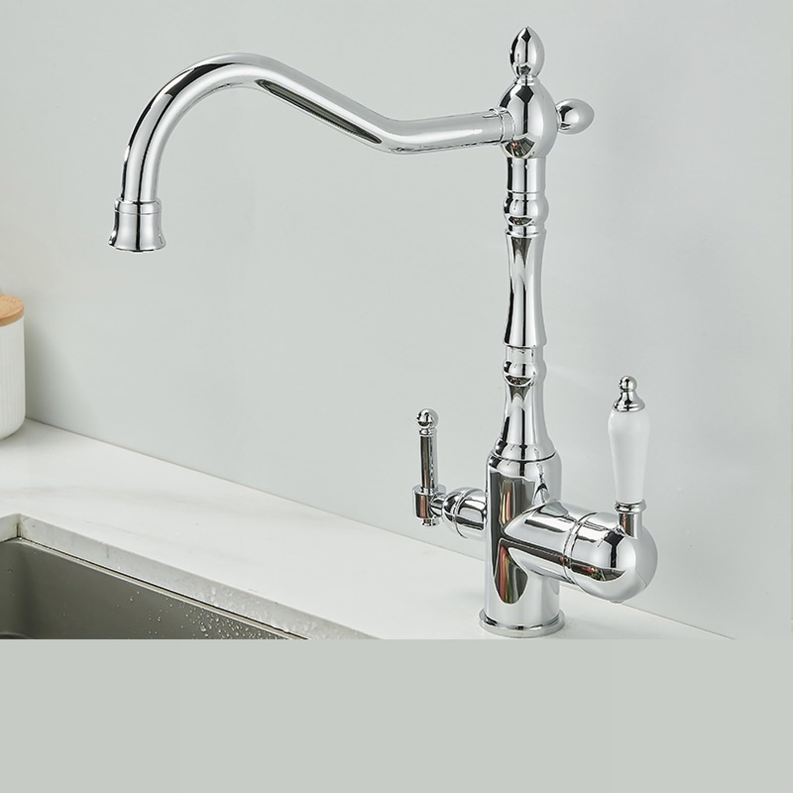Kitchen Hot and Cold All-Copper Water Purification Faucets