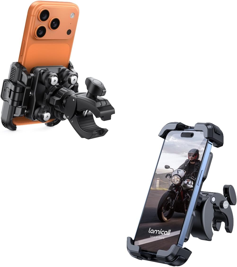 Lamicall Motorcycle Phone Mount, Bike Phone Holder