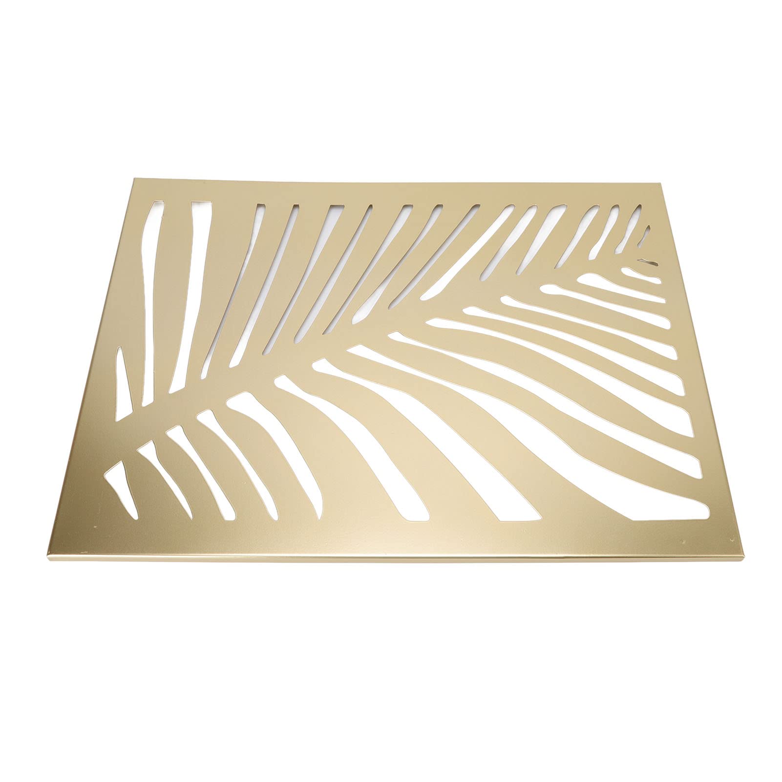 Jeanoko Décoration murale en métal en forme de feuille de palmier, design unique pour café