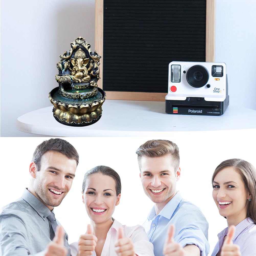 Amazon.co.jp: 噴水 卓上 ガネーシャ 流水のオブジェ 縁起物