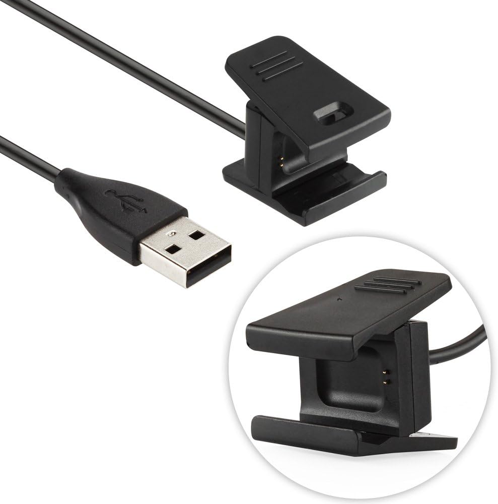 Zacro Fitbit Charge 2 Charger 2Pcs Replacement USB Charger Charging Cable for Fitbit Charge 2 with Cable Cradle Dock Adapter for Fitbit Charge 2(1.6 feet)