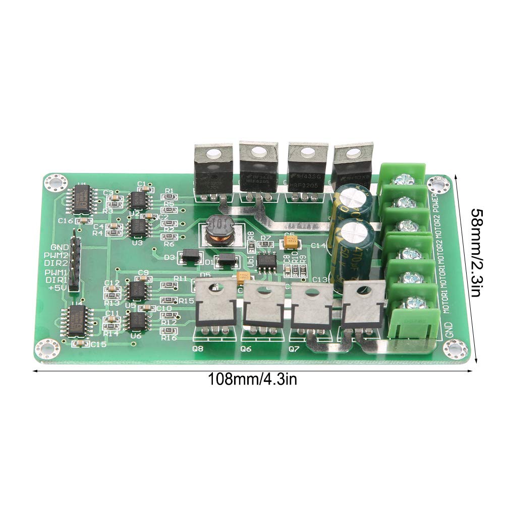 Puente H del módulo de la placa de controlador del motor de CC de doble canal IRF3205 con función de freno