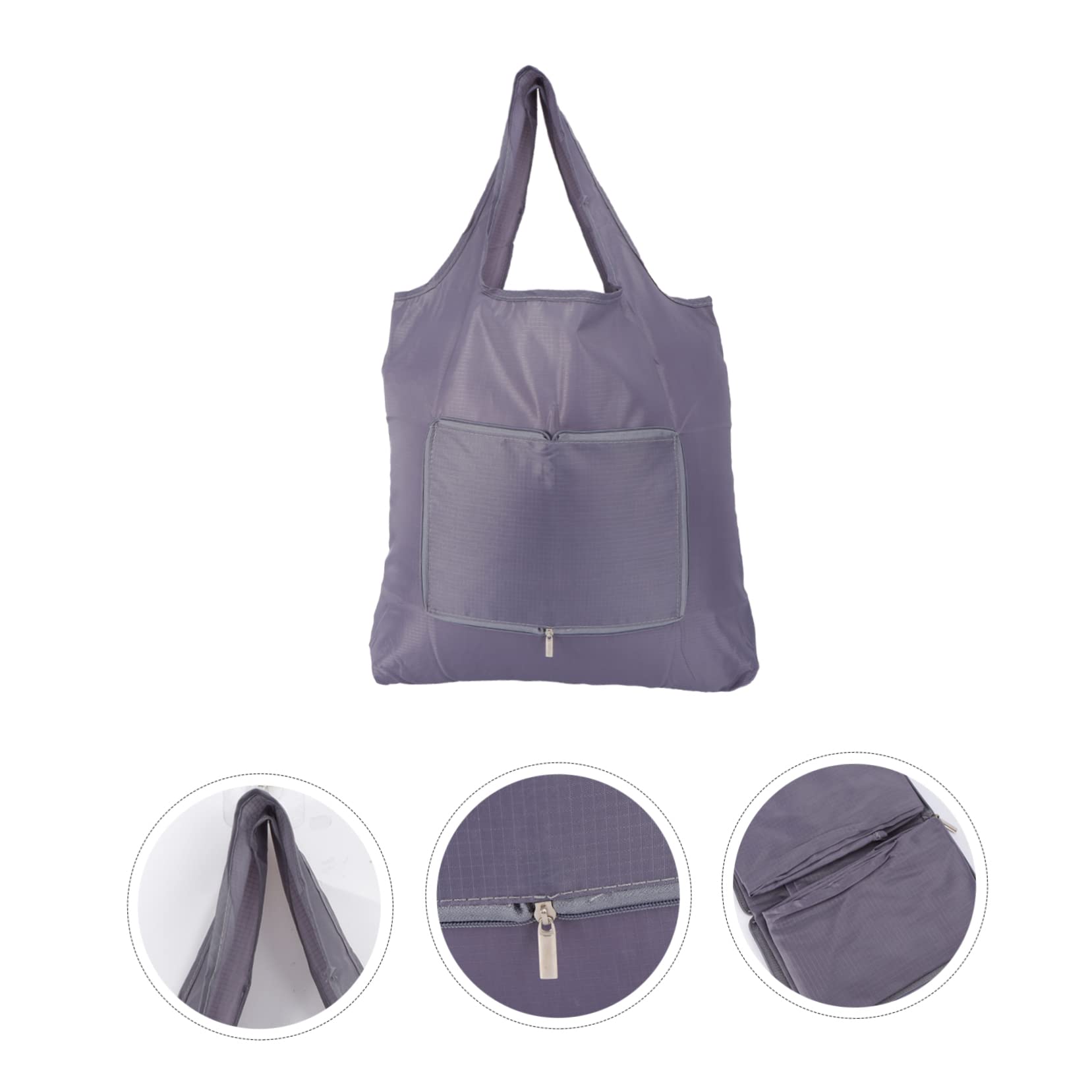 OFFSCH 2Pcs Portable Shopping Tote Bags Oxford Cloth Storage Pouches for Grocery Packing Lightweight and Color