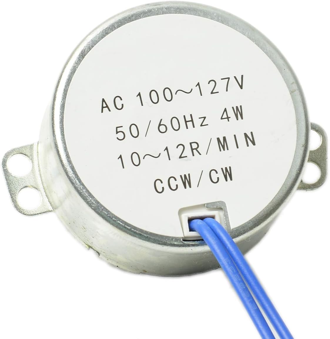 LoveDeal 10-12RPM AC Synchronous Motor, 110V 4W 50/60Hz CCW/CW Synchron Motor, Low Speed High Torque TYC50 Non Directional Electric Turntable Gear Box - for Microwave Oven, Hand-Made, School Project