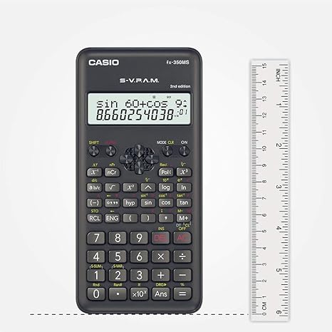 Casio Fx-350Ms 2Nd Gen Non-Programmable Scientific Calculator, 240 Functions and 2-Line Display, Black - Image 4