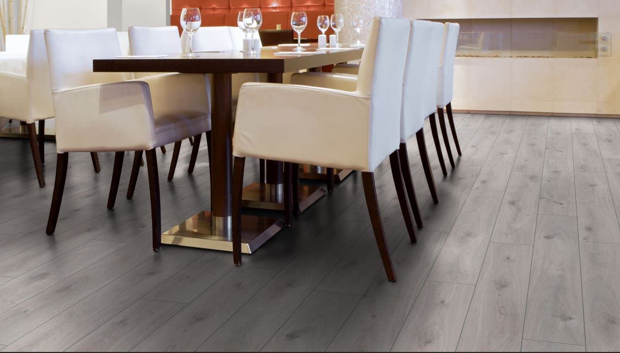 PAVIMENTO LAMINATO 10 MM ROVERE BIANCO PRESTIGE 1,300 MQ