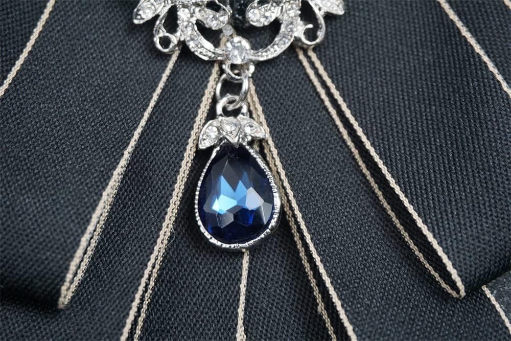 bowtie brooch for men bow tie self tie ribbon brooch uniform necktie pre tie fashion rhinestone jewelry for suits