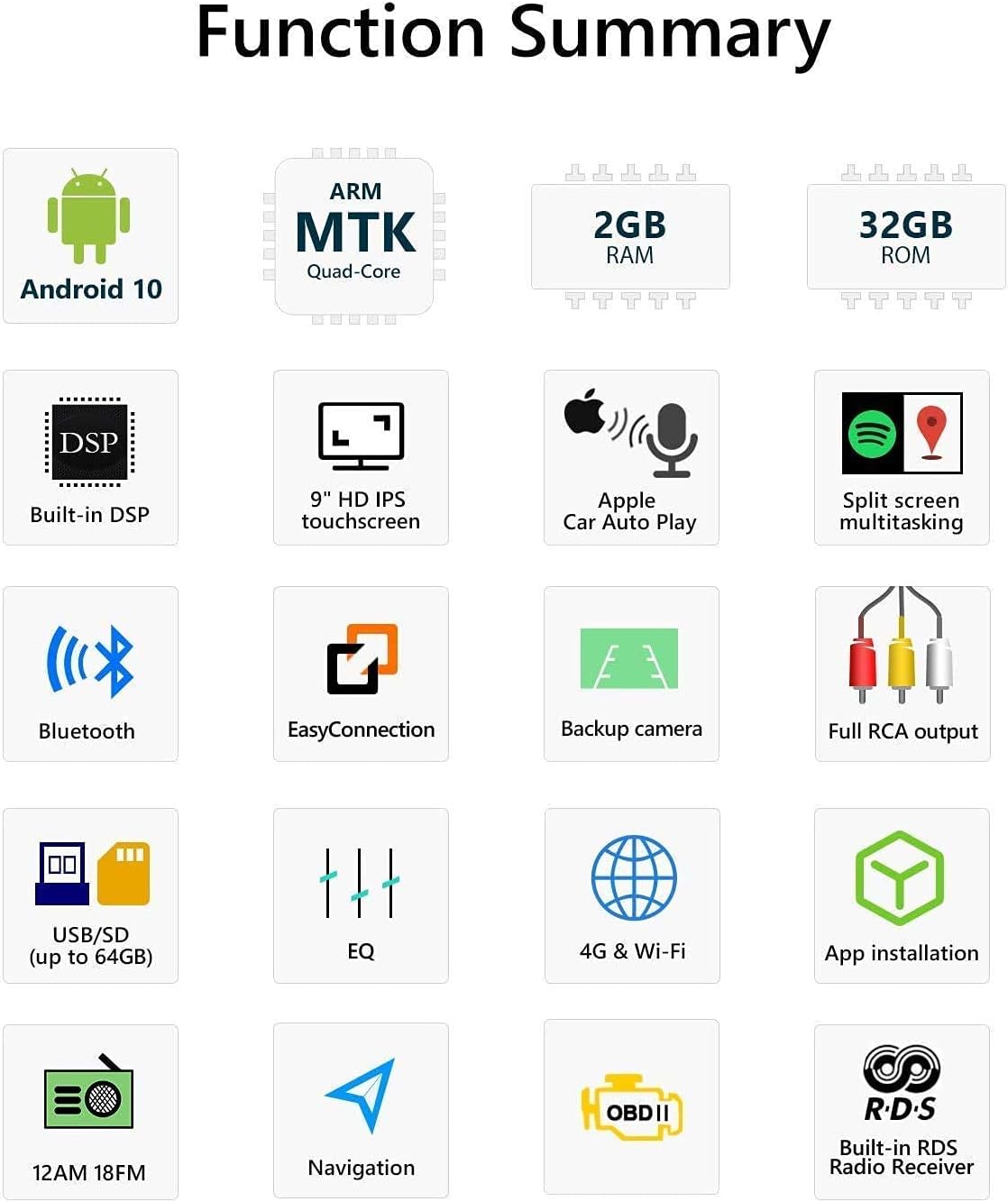 Suреr Brаndѕ 2021 Newest Double Din Car Setreo Eonon Android 10.0 system, 32GB ROM+2GB RAM for Volkswagen/SEAT/Skoda Compatible with Fender System Support Apple Carplay/Android Auto/Bluetooth 5.0/WiFi/Fast Boot-GA9453 🔥 2021 Newest Double Din Car Setreo Eonon Android 10.0 system, 32GB ROM+2GB RAM for Volkswagen/SEAT/Skoda Compatible with Fender System Support Apple Carplay/Android Auto/Bluetooth 5.0/WiFi/Fast Boot-GA9453