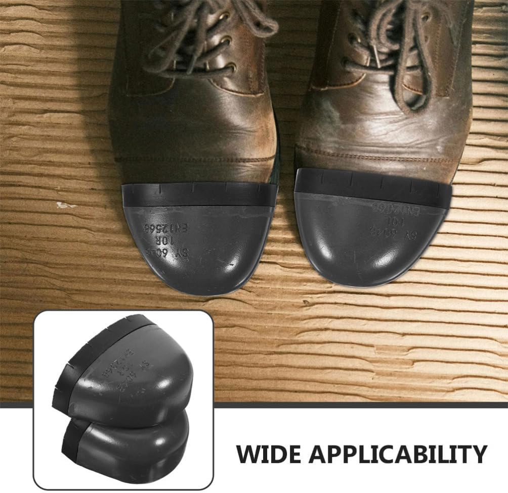 NOLITOY 2 Pairs of Safety Toe Covers, Plastic Rubber Toe Caps, Protective for Construction