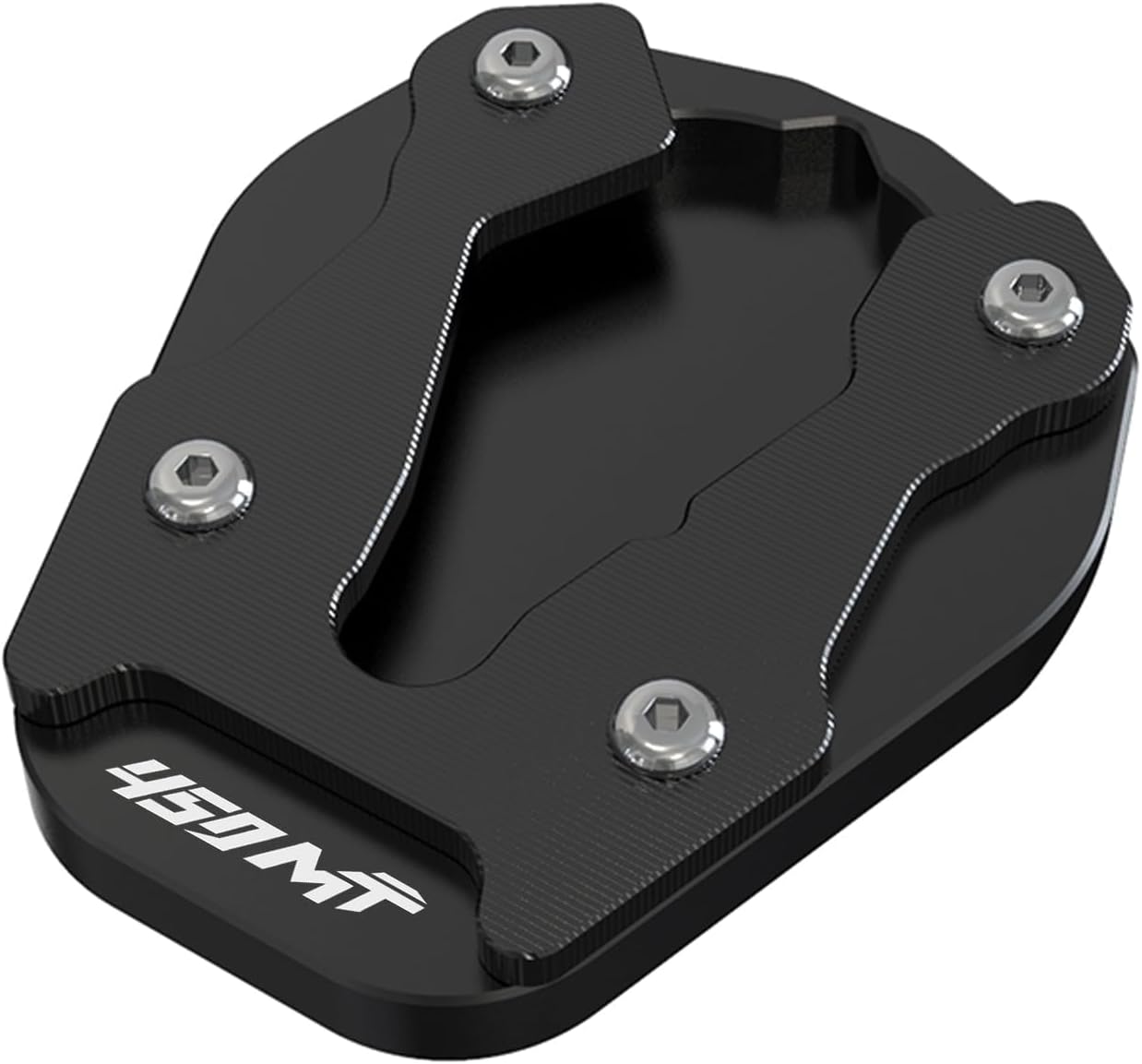 CFMOTO 450MT Kickstand Extension Plate CFMOTO 450MT Side Stand Foot Enlarger Foot Side Stand Extension Pad Support Plate 450MT Kickstand Pad Extender Fit for 450MT 2024+ (Black)