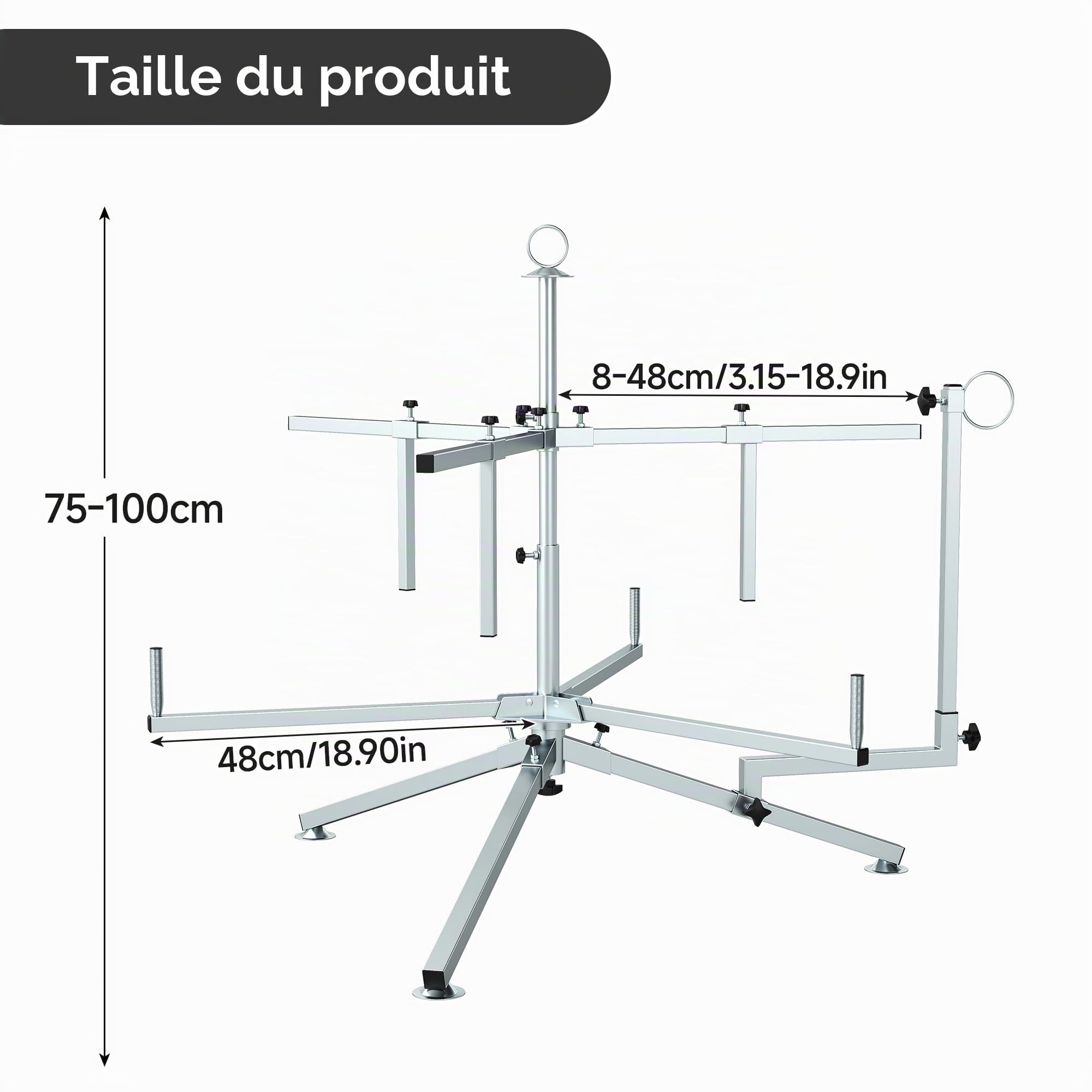 Enrouleur de câble pour chauffage au sol, charge jusqu'à 300 kg, longueur du rouleau 600 m, pour tube PEX, PERT, AL/PEX, avec sac