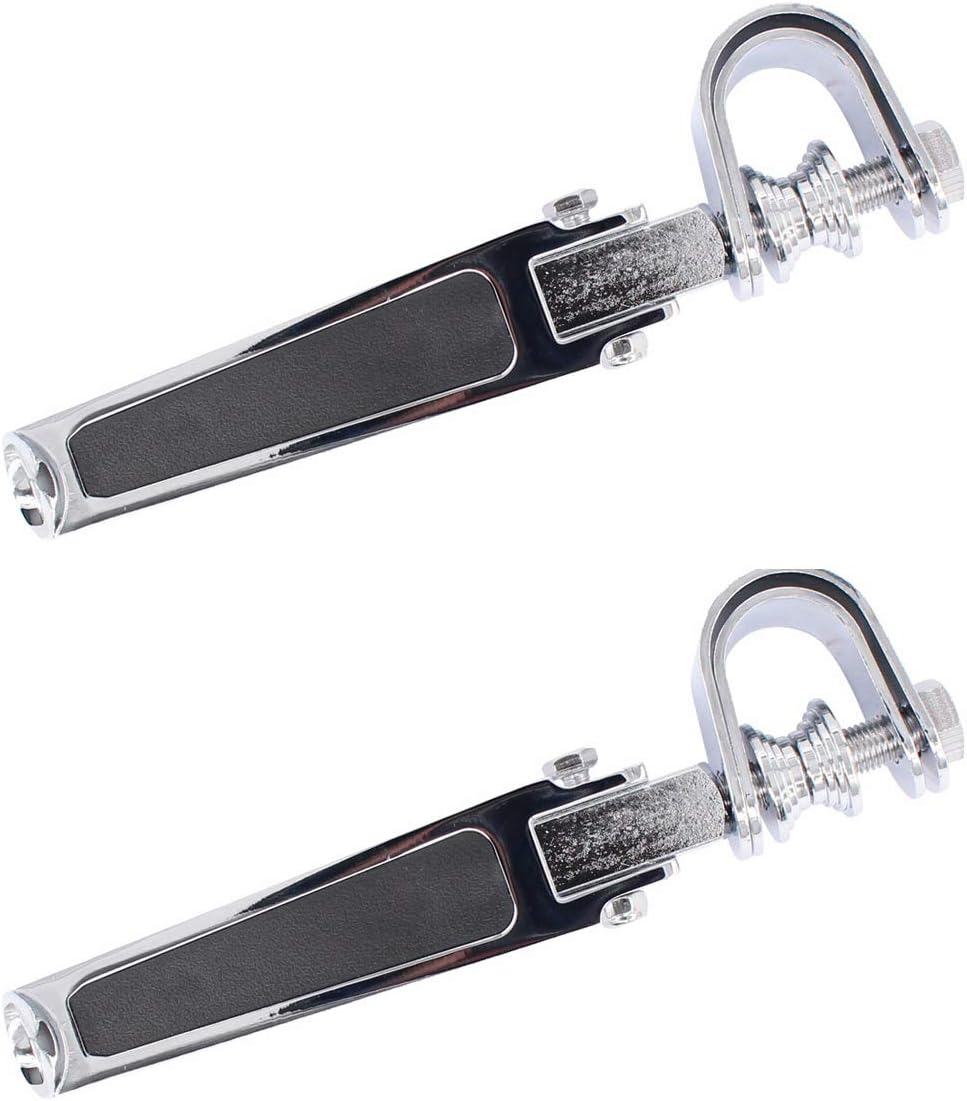 XtremeAmazing Motorcycle Foot Pegs Rests with U Clamps 1 Inch to 1.25 Inch Anti-Vibrate Engine Guard Crash Bar XtremeAmazing Motorcycle Foot Pegs Rests with U Clamps 1 Inch to 1.25 Inch Anti-Vibrate Engine Guard Crash Bar