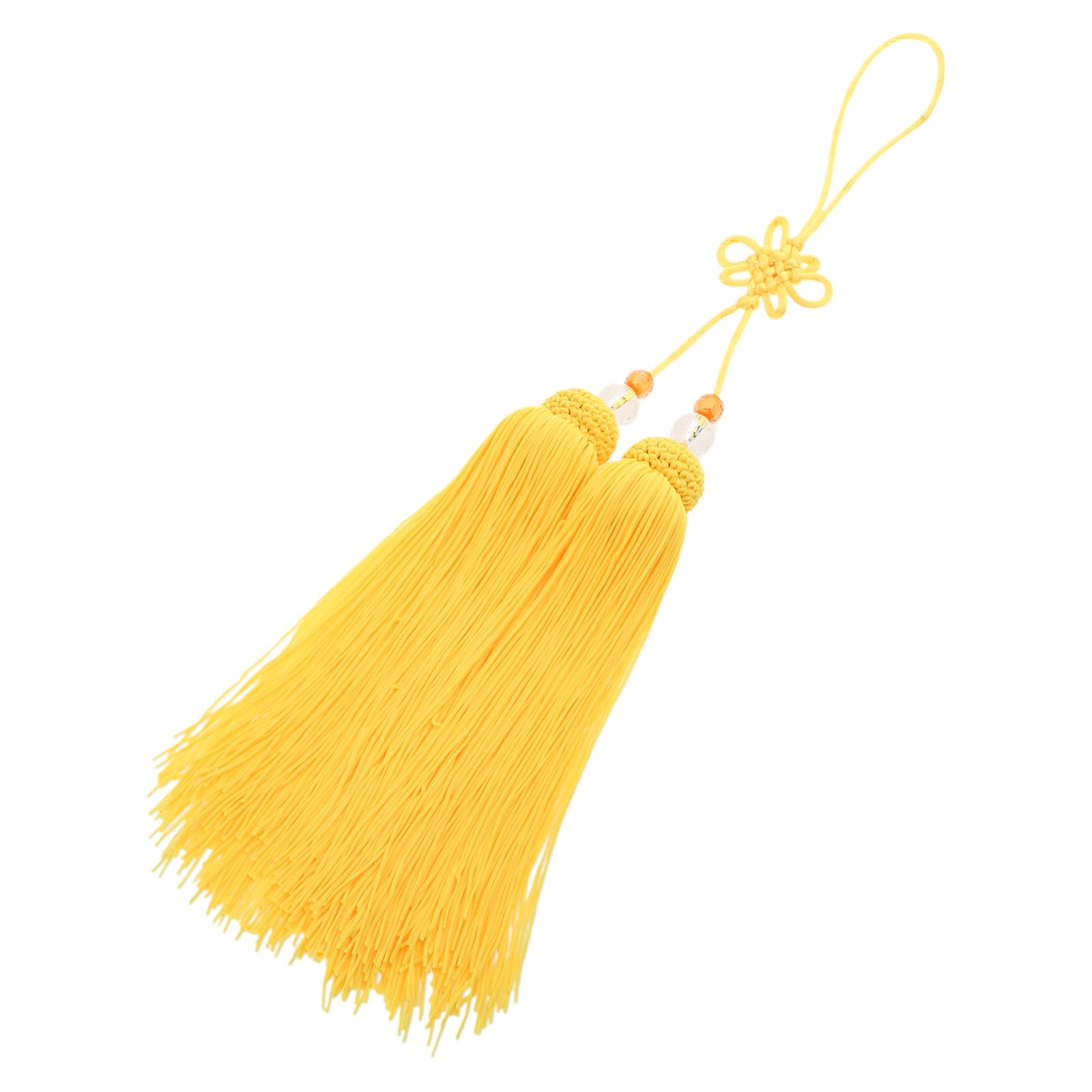 Maxtonser Colorful Ice Silk Tassels for Taiji Swords Drama Accessories Chinese Knot Decoration for Martial Artists and Performers