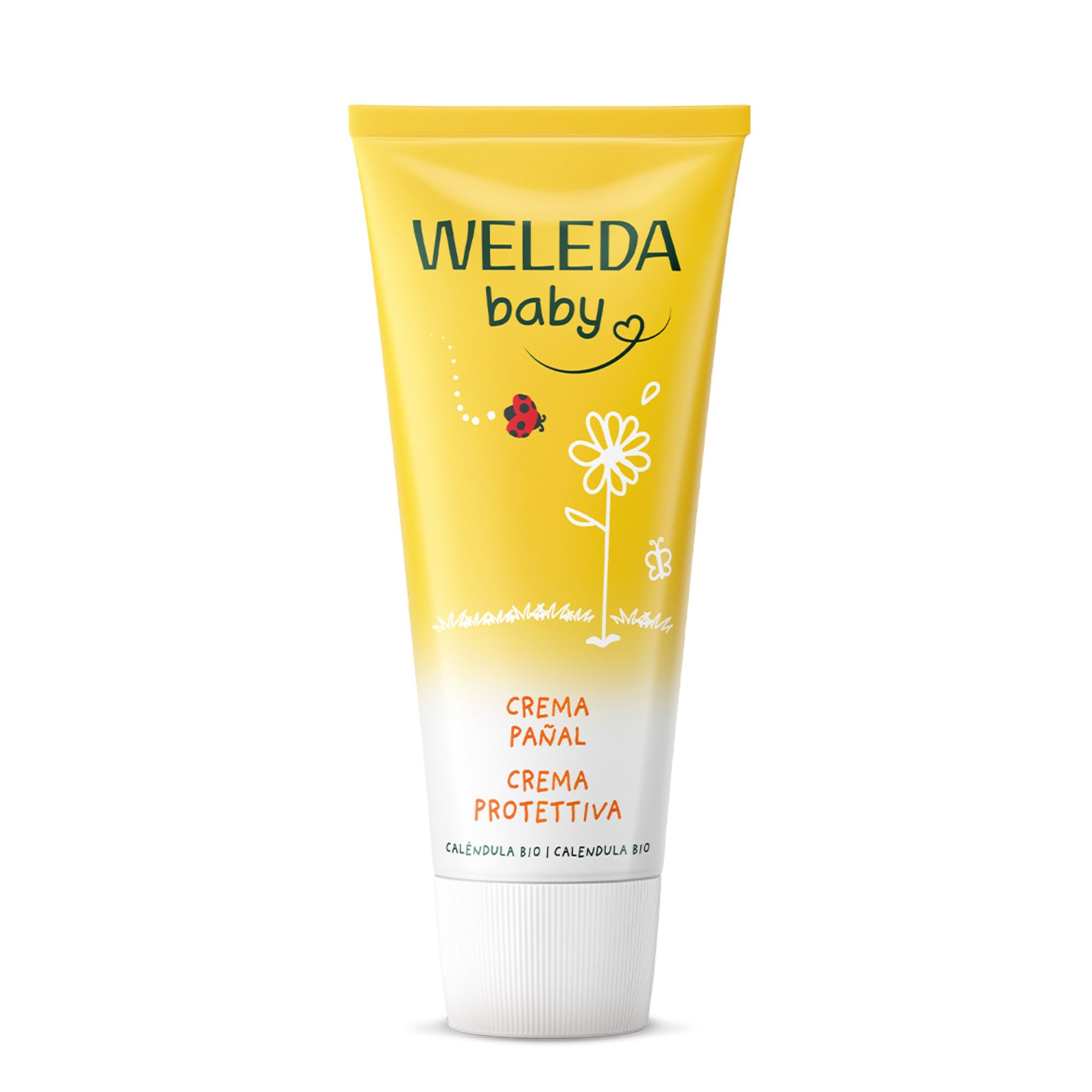 Weleda – Crema Pañal de Caléndula, Calma y Protege el Culito del Bebé, Apto para Pieles Sensibles – 75 ml