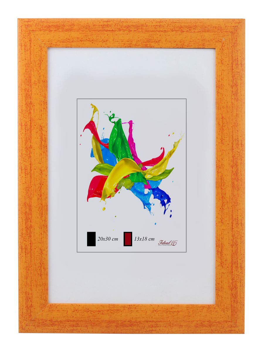 IDEAL TREND Denver Bilderrahmen Aus Holz - 24x30 Cm, Braun, Mit Aufsteller Und Wandaufhängung