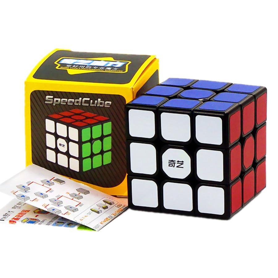 Image of Hawkister QiYi SAIL W 3x3 Black Sticker Speed Cube MoFangGe MFG 3x3x3 Speed Cube