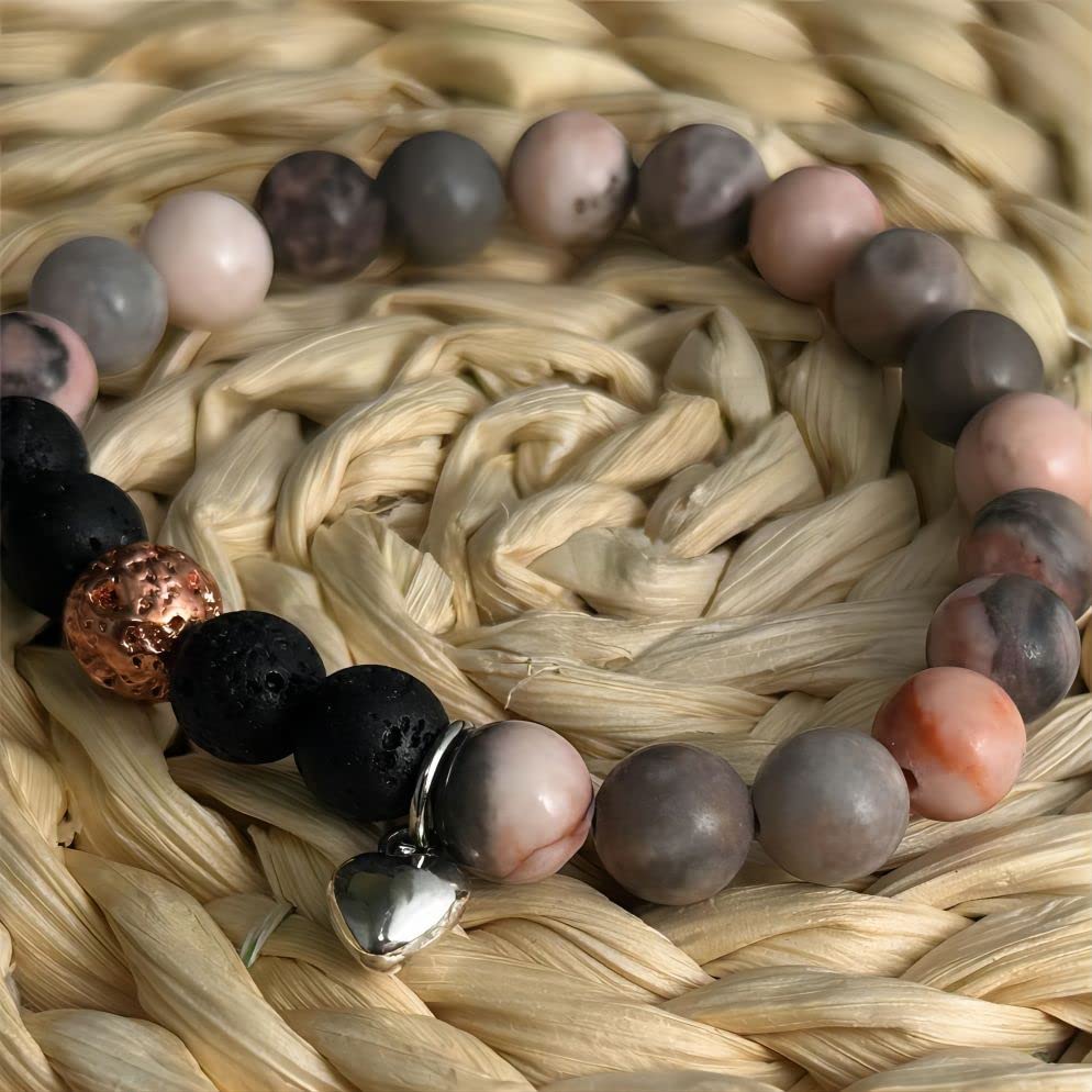 Image of Black and Pink Bracrlets The Love Between Sisters Beaded Bracelets Love Gifts for Women