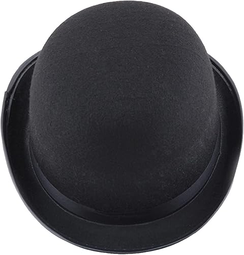 Miniatura 3 de Sombrero de bolichero de Halloween, sombrero de fieltro negro, sombrero de disfraz, sombrero de bombero alto, sombrero de fieltro negro, sombreros