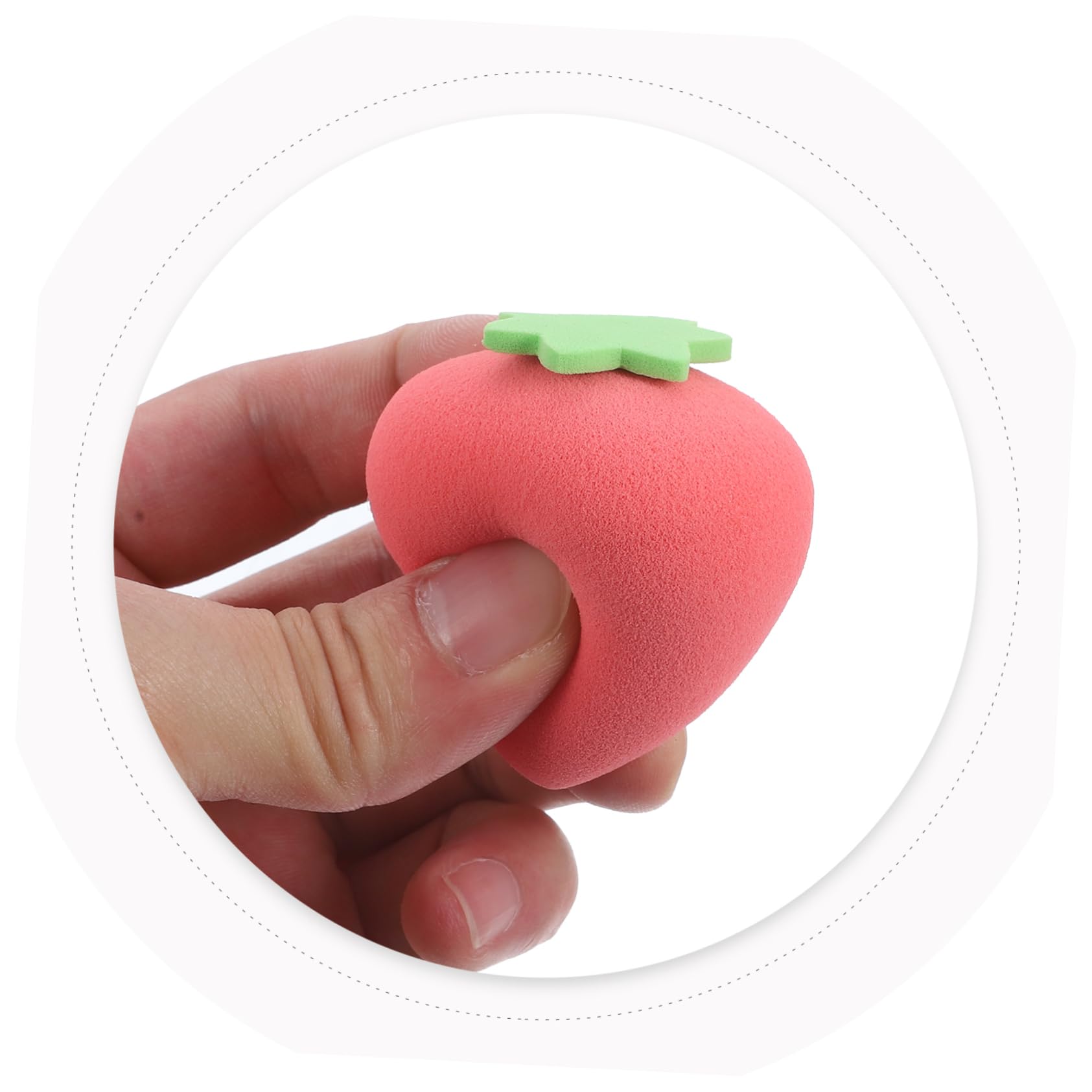 Didiseaon 20 Pz di bellezza di frutta a quadrati spugna crema soffio di cipria impastatrici Piumini da cipria portatili piumini cosmetici per ragazze