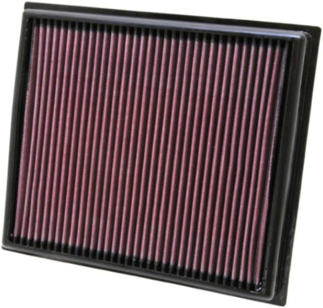 K&N High-Flow Original Lifetime Engine Air Filter: Increase Power: Premium, Washable: Compatible with 2015-2024 Lexus: GS F, F, RC F, 33-2453