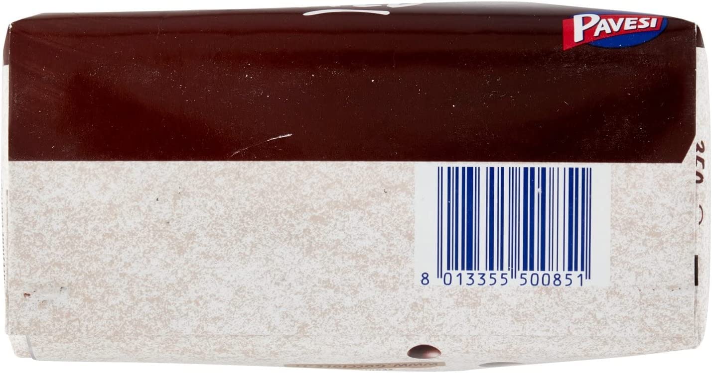 12 galletas Pavesi Gocciole Wild Integrali con harina integral, 350 g, galletas
