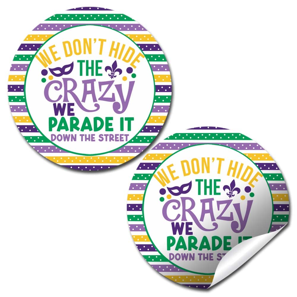 Mardi Gras autocollants originaux pour sublimer vos cadeaux et souvenirs de carnaval