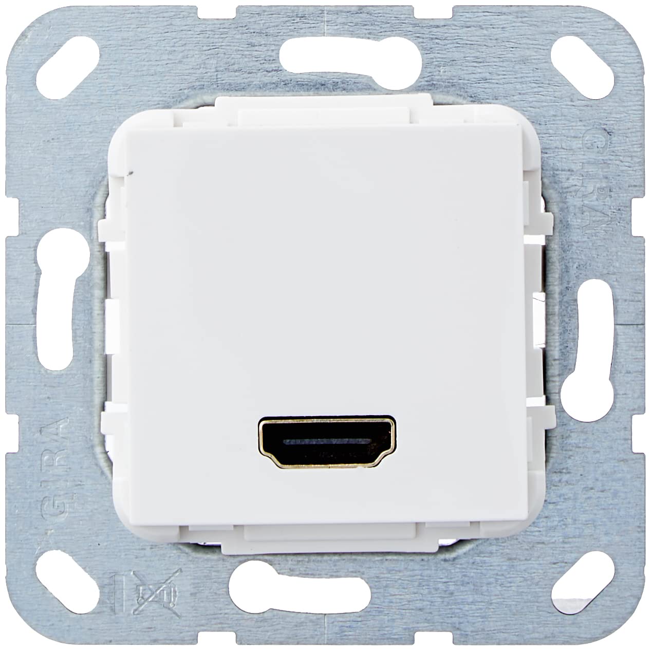GIRA inverseur de genre 566903 HDMI blanc double connecteur femelle pour encastrement